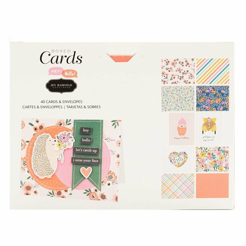 Набор заготовок открыток с конвертами, American Crafts, 40 шт.