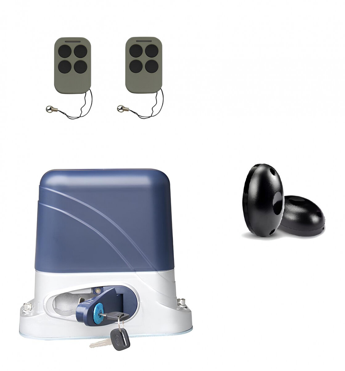 Автоматика для откатных ворот KSL-1300 KIT-FK, комплект: привод, 2 пульта, фотоэлементы