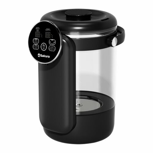 Термопот Sakura SA-1374BK Premium 45л стекло LCD сенсор 13 температурных режимов 11056₽