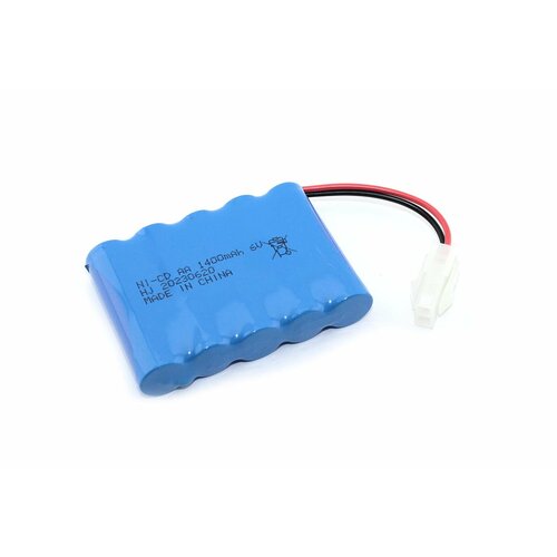 Аккумулятор Ni-Cd 6V 1400 mAh AA Flatpck разъем 5559 аккумулятор для makita 6221dwe 1 5ah 9 6v ni cd