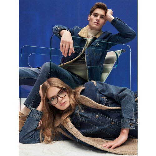 фото Жилет koton, размер 34, синий