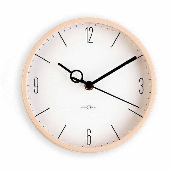 фото Часы настенные, серия: Классика, плавный ход, d-20 см