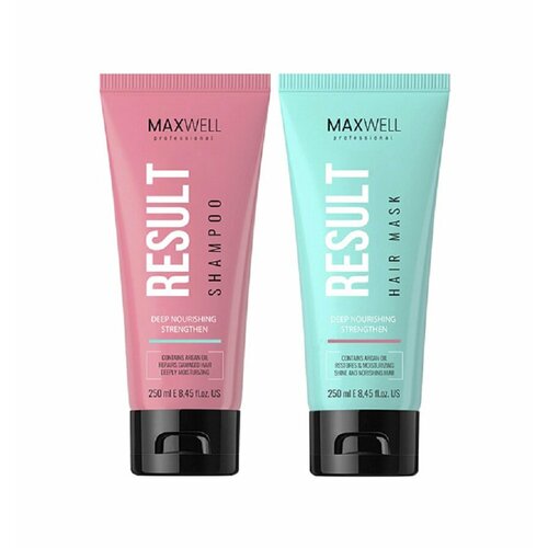 Комплект для домашнего ухода MAXWELL Result Shampoo 250 ml Result Mask 250 ml 1450₽