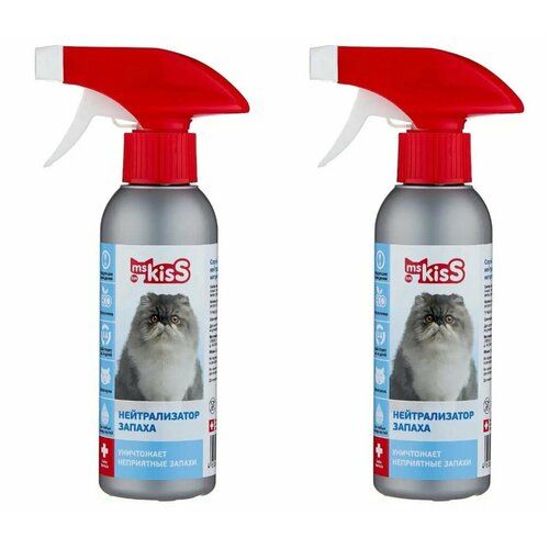 Ms. Kiss Спрей для кошек Нейтрализатор запаха, 200 мл, 2 штуки