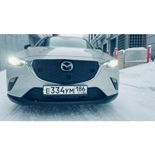 Утеплитель радиатора для Mazda CX-3 2015 -2018 I Камера парктроники