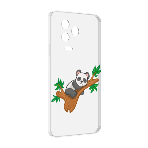 Чехол MyPads панда-на-деревце для Infinix Note 12 2023 (X676C) задняя-панель-накладка-бампер
