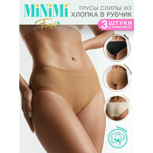 фото Трусы minimi, 3 шт., размер 48 (l), мультиколор