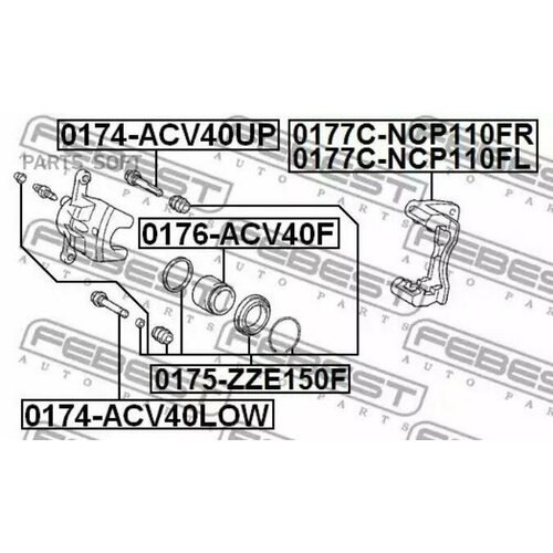 FEBEST 0177CNCP110FR Скоба тормозного суппорта 12980₽