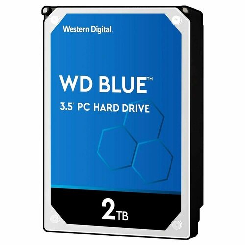 Жесткий диск WD SATA-III 2Tb Blue (5400rpm) 64Mb 3.5 (WD20EARZ)