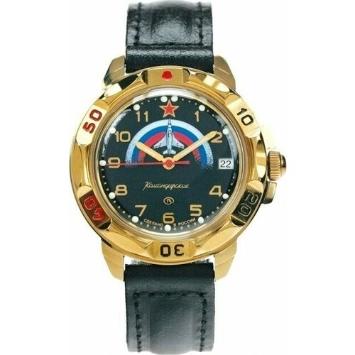 Наручные часы Восток, золотой наручные часы восток командирские российские механические командирские 439608 черный