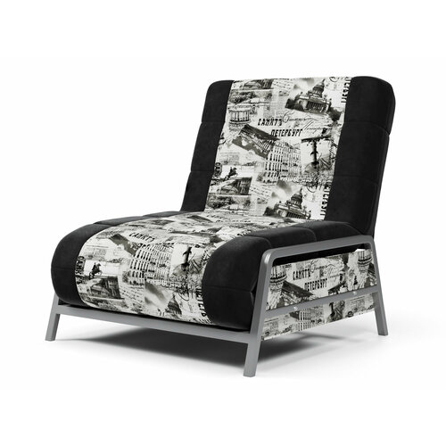 Кресло-тахта-шезлонг Akrobato (Акробат) 90 City Prints Saint Petersburg 2-34 (95х85х95, СМ 90х200)