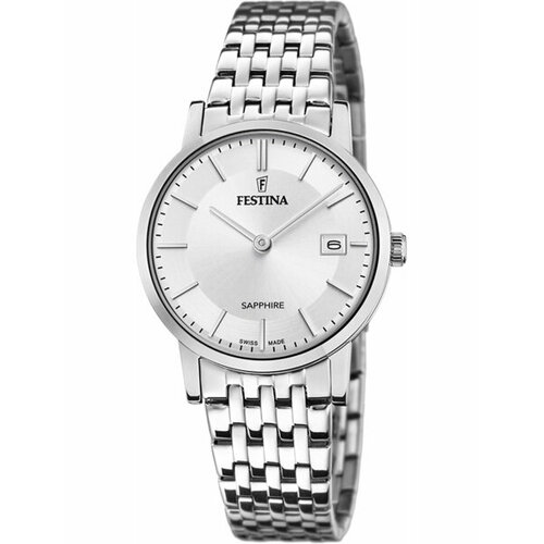 фото Наручные часы festina swiss made, серебряный