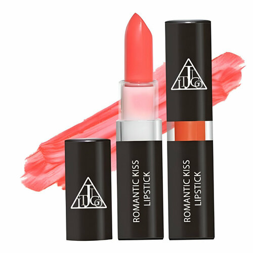 romantic red Jigott Кремовая помада для губ / Romantic Kiss Lipstick 04, Cutie Orange, 3,5 г