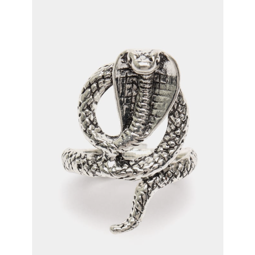 фото Кольцо, безразмерное, серебряный нет бренда