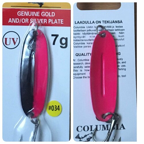 фото Блесна columbia uv (блесна форелевая) 57мм;7 г; цвет #034 нет бренда