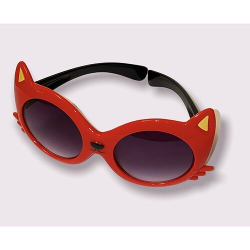 Солнцезащитные очки  Очки детские(киса)-красный, черный