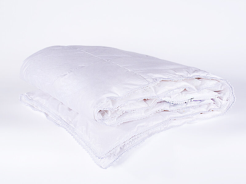 Одеяло всесезонное (для детей до 3 лет) "Пуховое Облако" 100х150, из белого гусиного пуха, кассетная технология
