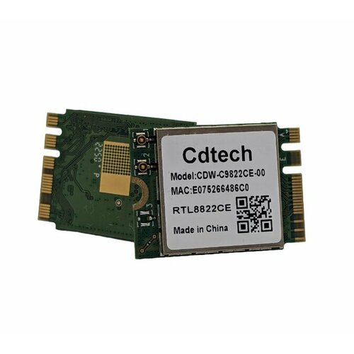 Модуль Wi-Fi 802.11 ac b/g/N + Bluetooth 5.0 внутренний, Cdtech RTL8822CE (CDW-C9822CE-00) OEM модуль wi fi 6 bluetooth 5 2 m 2 mediatek mt7921 oem