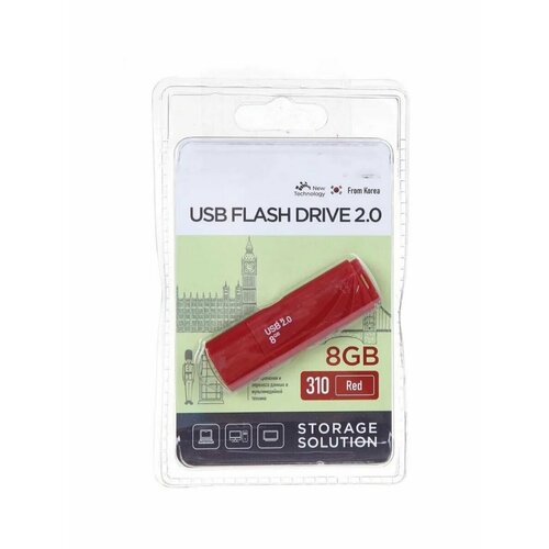 USB флеш накопитель OM-8GB-310-Red usb флэш накопитель oltramax om 32gb 310 red