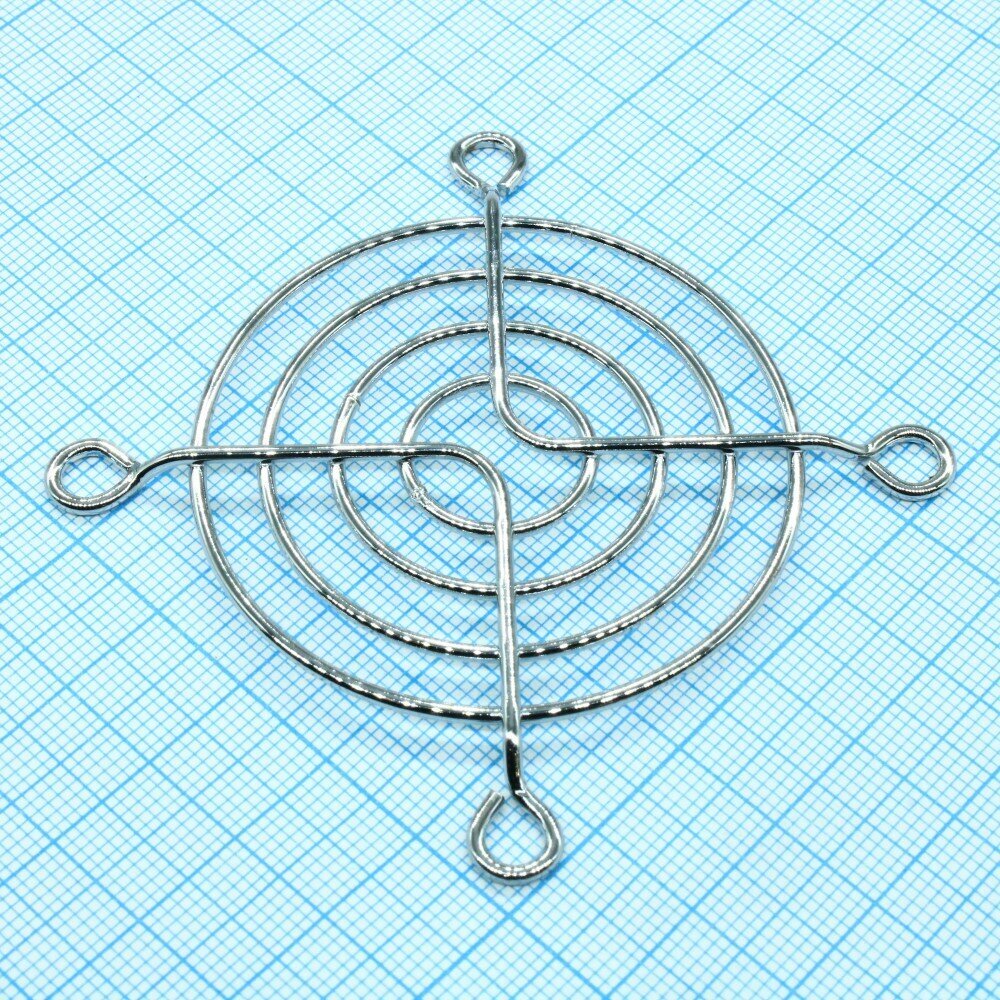 Решетка 60x60 мм металлическая ExeGate EG-060MR, серебристая ( 2 шт.) — фото 1