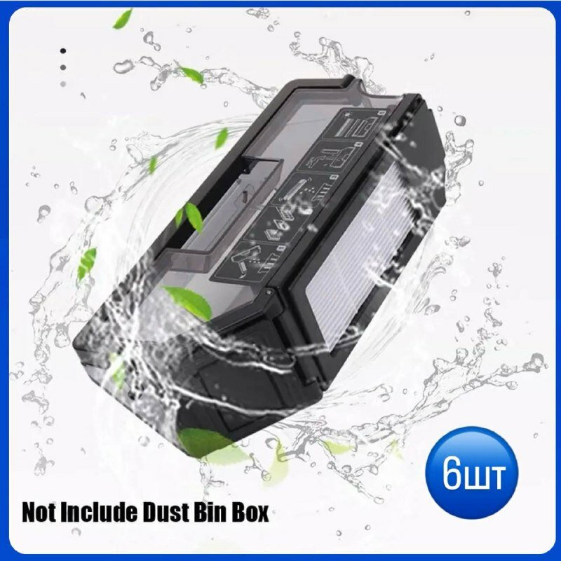 фото 6шт. Фильтр для робота пылесоса ECOVACS T10, T10 pro, X1, X1 pro omni, T10S omni, T20, BORK
