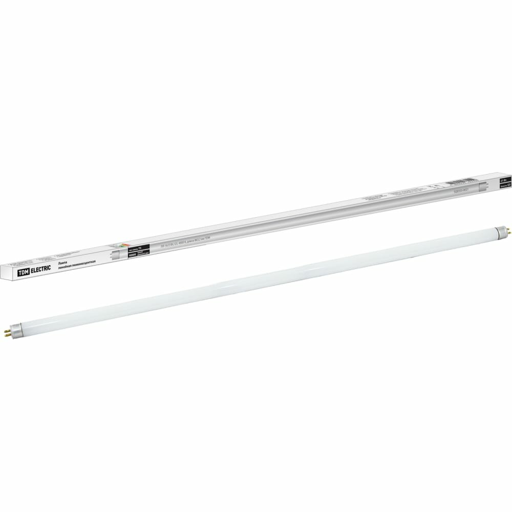 Линейная люминесцентная лампа TDM ЛЛ-16/21Вт T5/G5 4000К