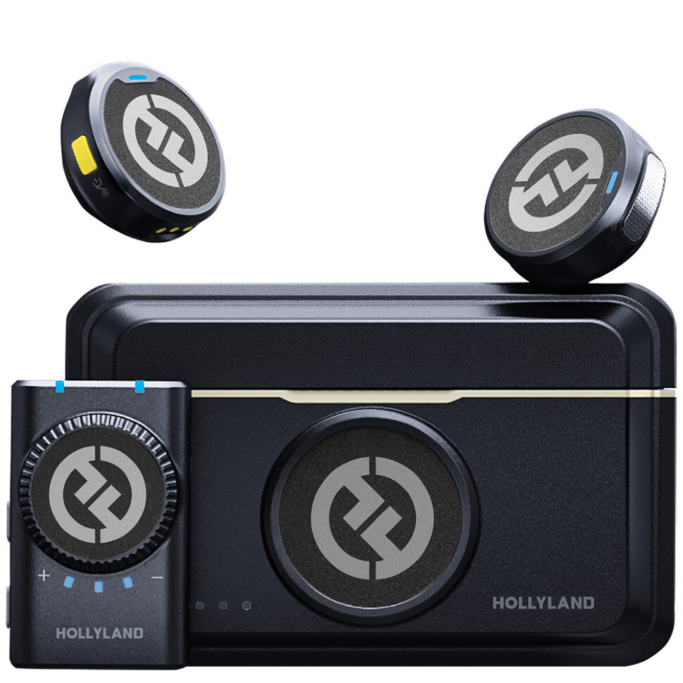 Беспроводная система Hollyland Lark M2 Camera, 2х TX + RX, 3.5 мм TRS, USB-C, Lightning