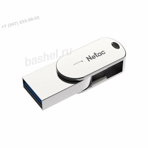 Накопитель Netac U785C USB3.0+TypeC Dual Flash Drive 16GB, NeTac накопитель netac ua31 usb3 2 flash drive 64gb netac