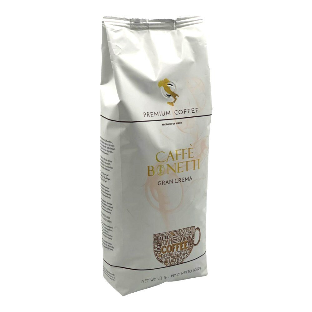Кофе в зернах BONETTI GRAN CREMA, 85% арабика, 15% робуста, 1 кг