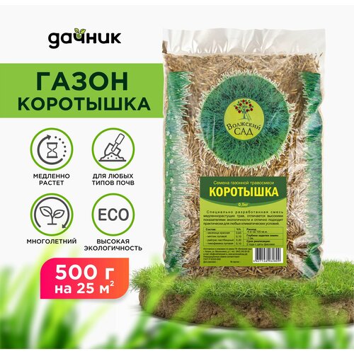 Семена Волжский сад Газон Коротышка (0,5 кг)