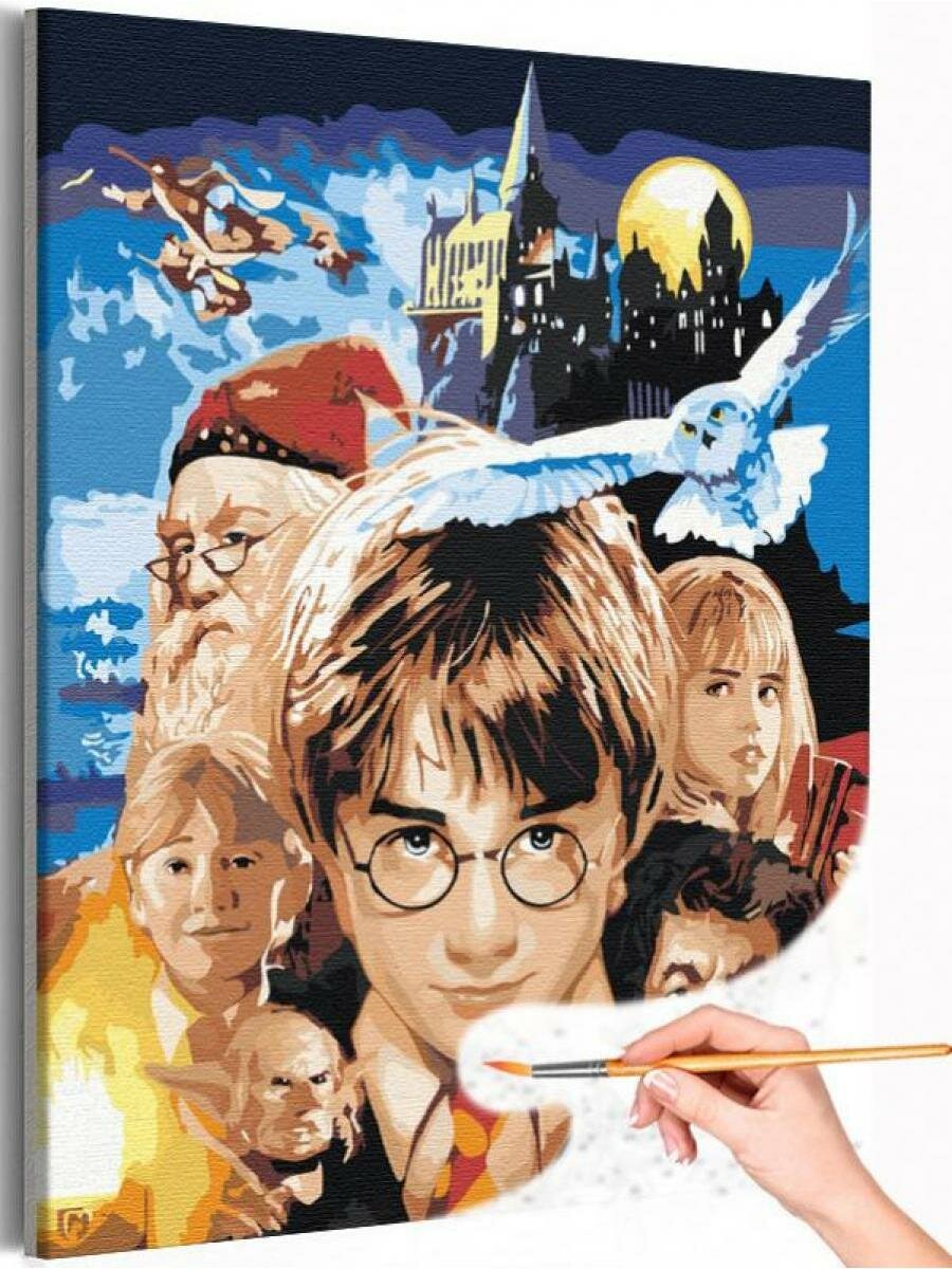 Гарри Поттер (Harry Potter) Фильмы Хогвартс Фентези Раскраска картина по номерам на холсте 40х50