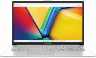 Ноутбук ASUS VivoBook Go 15 E1504GA-BQ527 IPS FHD (1920x1080) 90NB0ZT1-M00VB0 Серебристый 15.6" Intel N100, 8 ГБ DDR4, 256 ГБ eMMC, Intel UHD Graphics, Без ОС