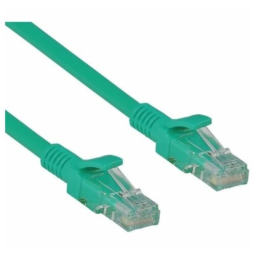 Патч-корд Exegate UTP-RJ45-RJ45-5e-0,5M-LSZH-GN 0.5м (EX286377RUS)