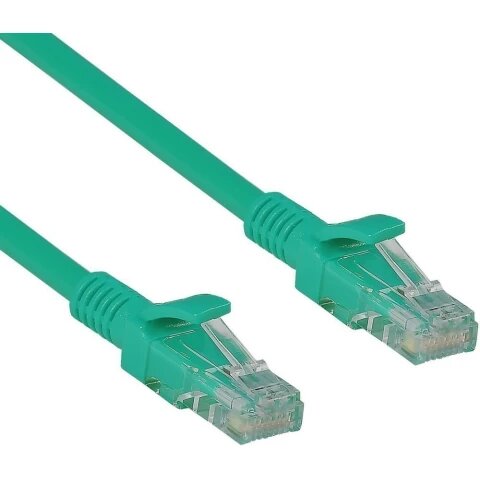 Патч-корд Exegate UTP-RJ45-RJ45-5e-0,5M-LSZH-GN 0.5м (EX286377RUS)