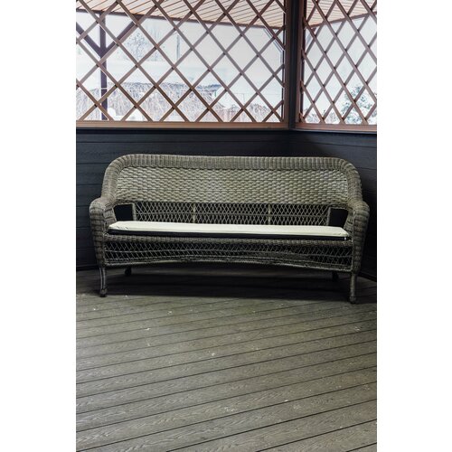 Диван 3-местный из искусственного ротанга мэдисон “MADISON” арт. A00079 с подушкой на сидение