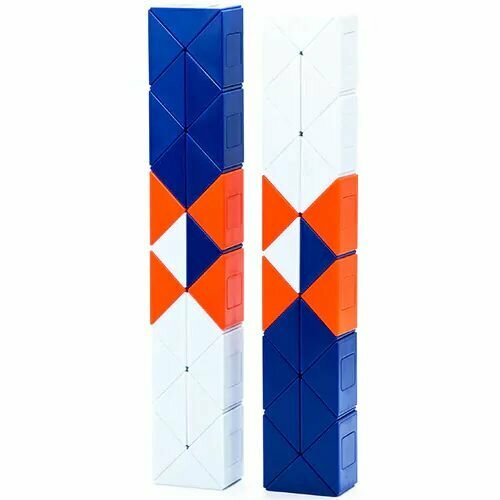 Змейка рубика Gan Snake 48 элементов Бело-синий Антистресс головоломка 4626₽