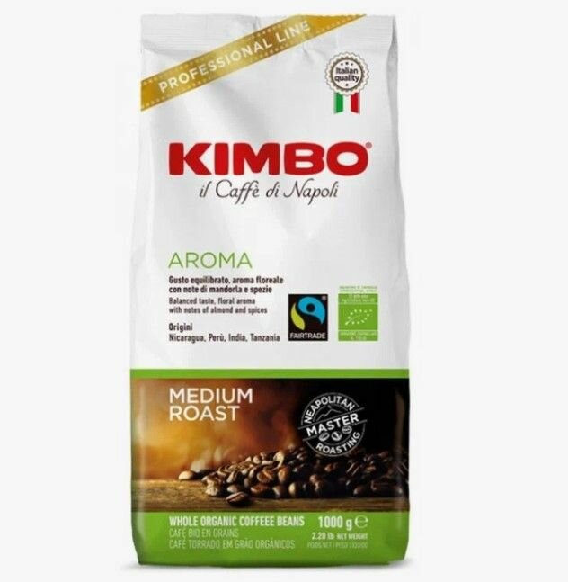 Кофе в зернах Kimbo Aroma Organic 1кг