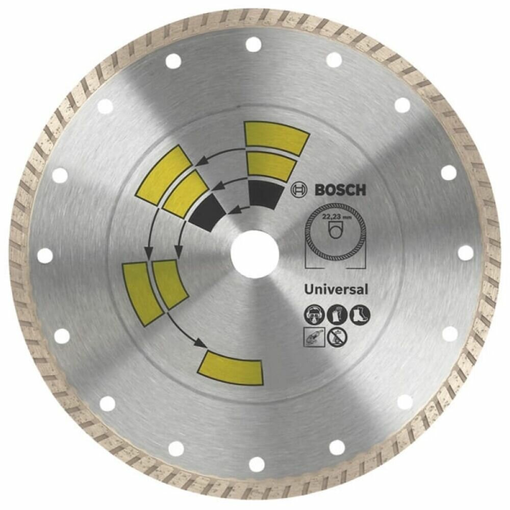 фото Алмазный диск универсальный Bosch DIY Turbo 115мм 2609256407