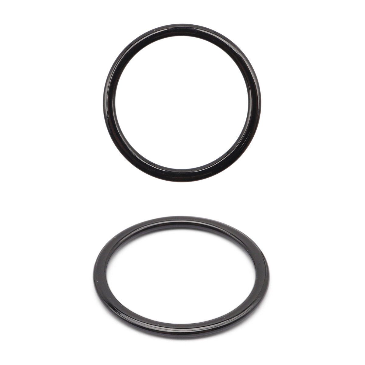 Кольца для бретелей бюстгальтера 20 мм, 20 шт, металл, эмаль, Айрис, черные