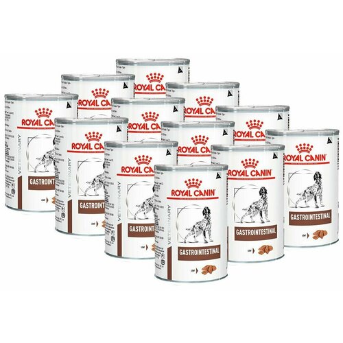 Влажный корм для собак Royal Canin GastroIntestinal при болезнях ЖКТ 400гр влажный ветеринарный корм recovery 12 шт