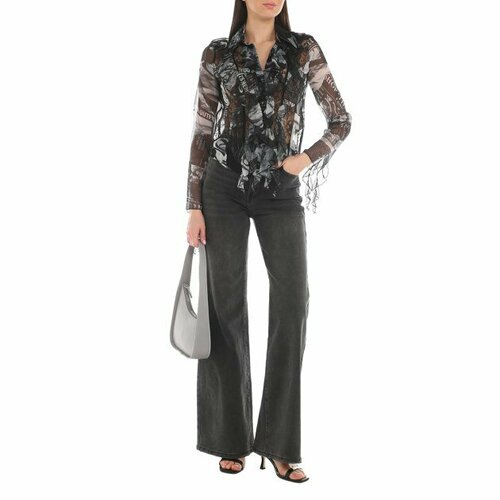 Блуза Versace Jeans Couture, размер 44, черный st john couture блузка
