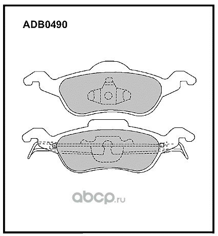 Колодки передние ford focus 1 1.4-2.2 allied nippon adb 0490