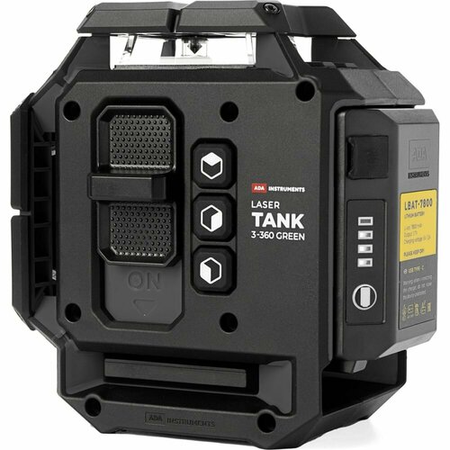 Лазерный уровень ADA LaserTANK 3-360 green basic edition уровень лазерный ada cube 3 360 basic edition а00559 до 20 м 3 луча 635 нм ± 0 3 мм м