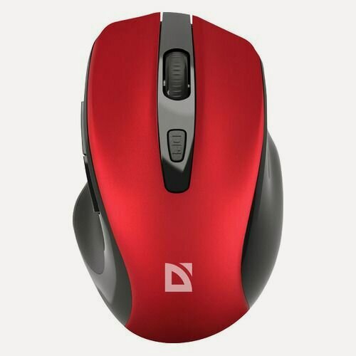 Изображение товара Мышь Defender Prime MB-053, оптическая, беспроводная, USB, красный и черный [52052]
