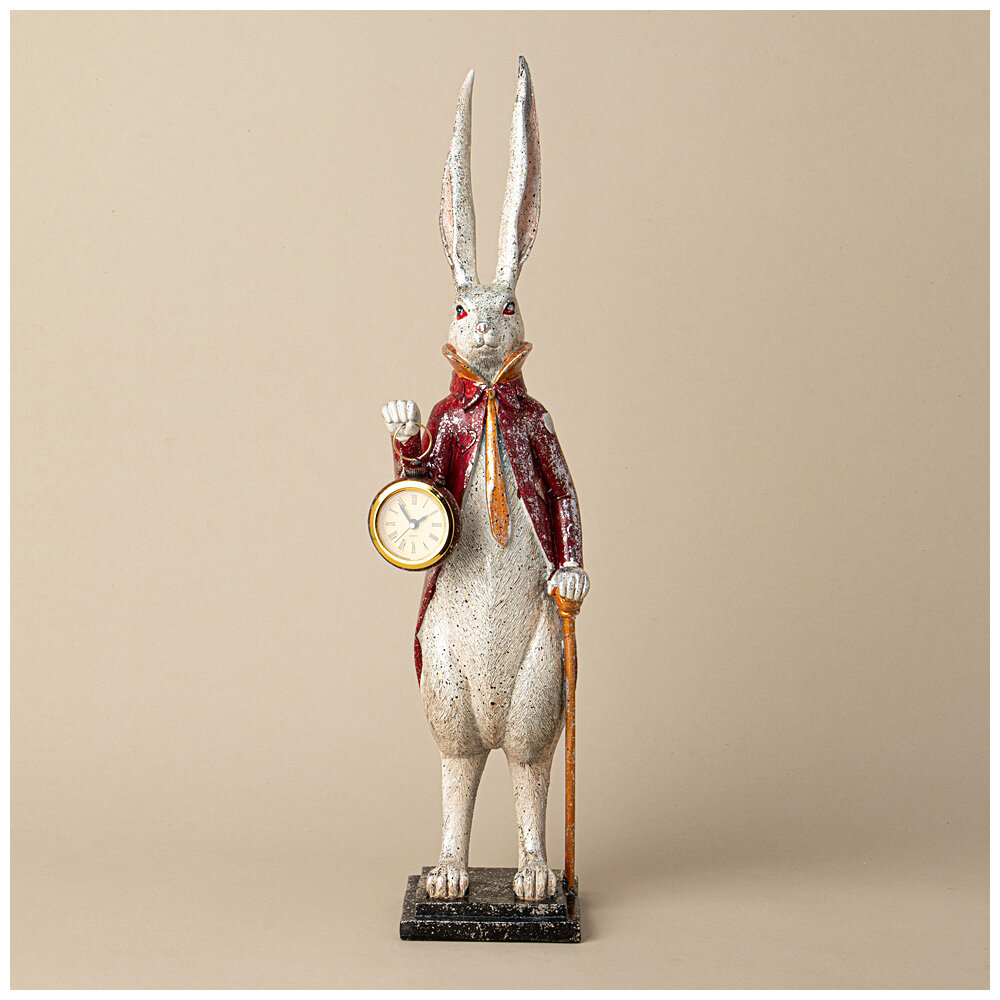 Lefard 774-167 фигурка С часами английская коллекция кролик 50СМ*13СМ