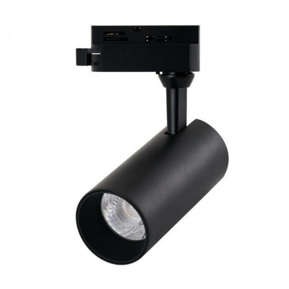 Однофазный двужильный светодиодный трековый светильник Arte Lamp A4568PL-1BK REGULUS 4000К 1000Лм CRI85+ 24° 13Вт