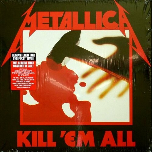 Виниловая пластинка Metallica. Kill 'Em All (LP, Remastered) виниловая пластинка metallica metallica remastered 2021 2 lp