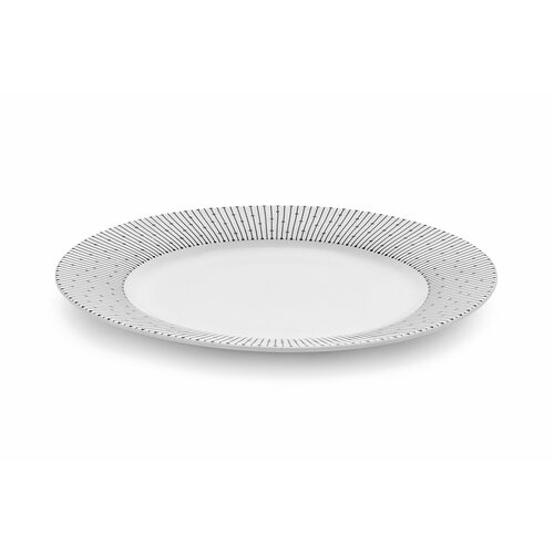 Тарелка десертная Quinsberry SCANDI NB2308-19P 19x19 см белыйчёрный 399₽