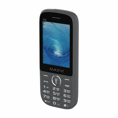 Телефон MAXVI K20, 2 SIM, grey телефон maxvi k20 серый