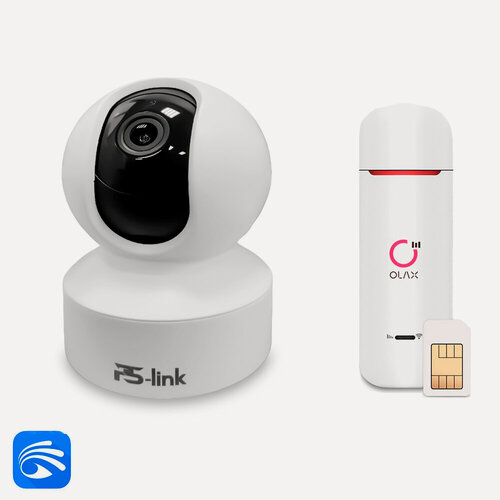 Изображение товара Комплект видеонаблюдения 4G Ps-Link KIT-G50C-1-4G камера 2 Мп